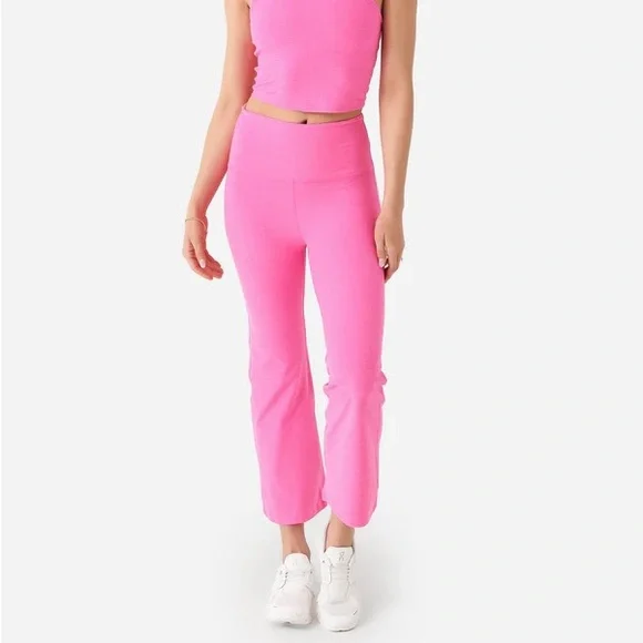 Beyond Yoga Spacedye Retro Cropped Pant in Pink Heather